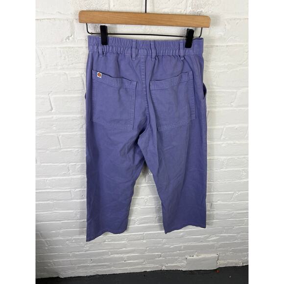 Big Bud Press Women's Cropped Purple Utility Pant Straight Leg Purple Size XSP - Picture 4 of 7